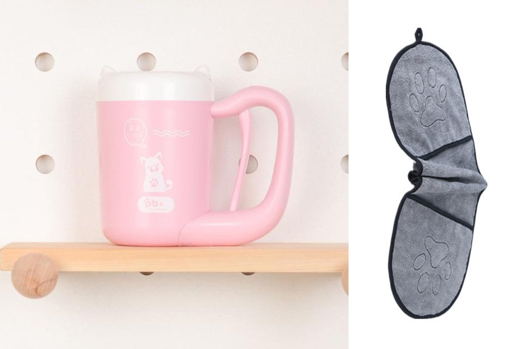 Pet Cat Dog Foot Cleaning Cup Silicone Paw Washer