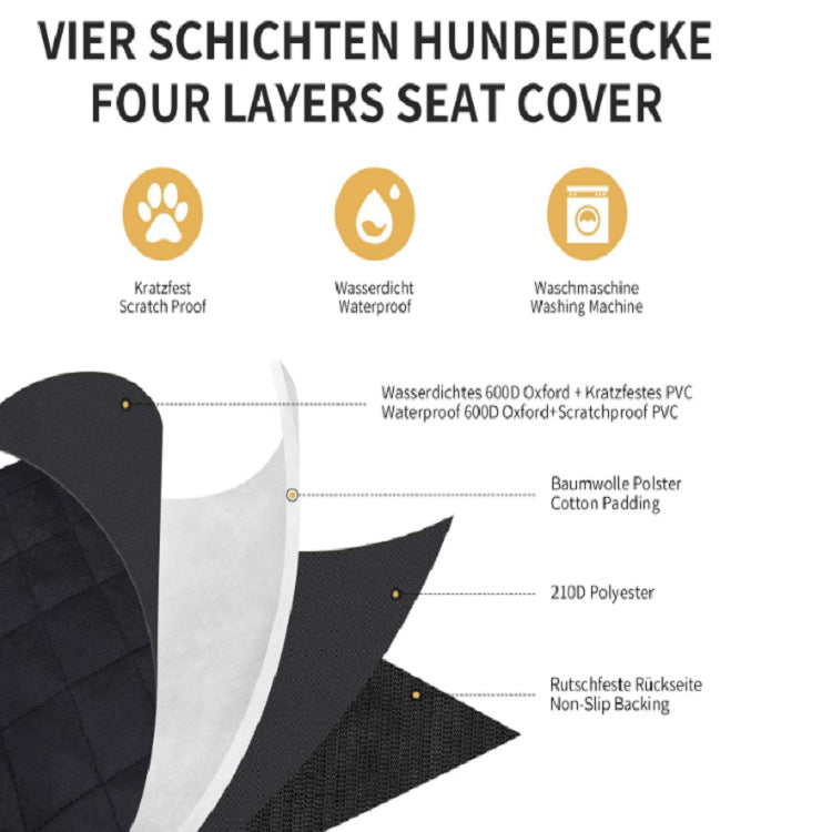 Waterproof Dog Car Trunk Mat – Oxford Cloth Pet Travel Protector