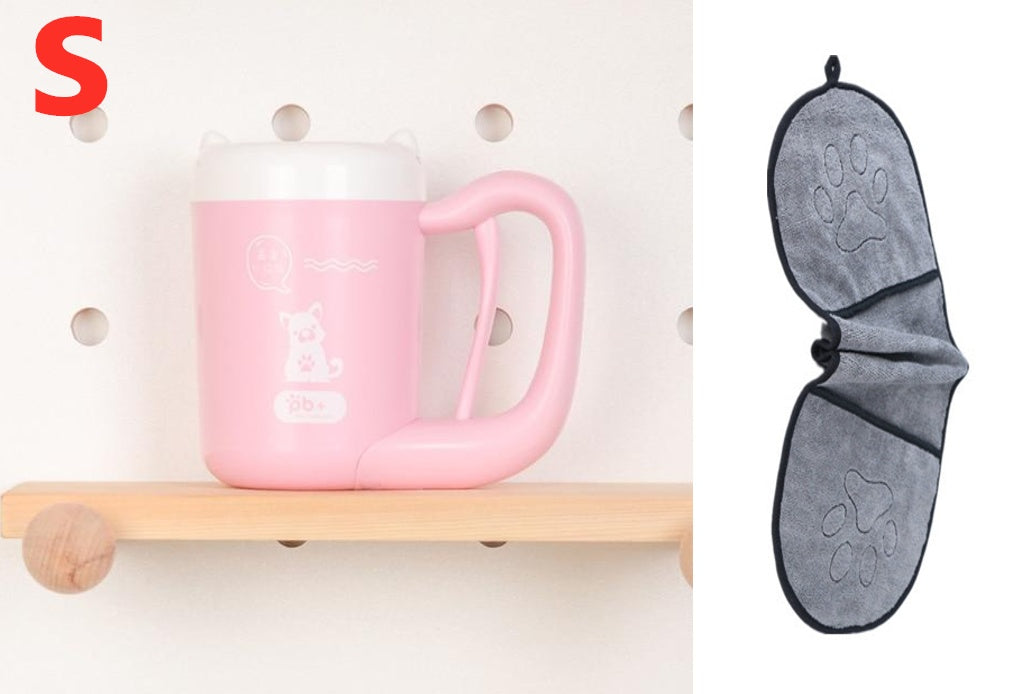 Pet Cat Dog Foot Cleaning Cup Silicone Paw Washer