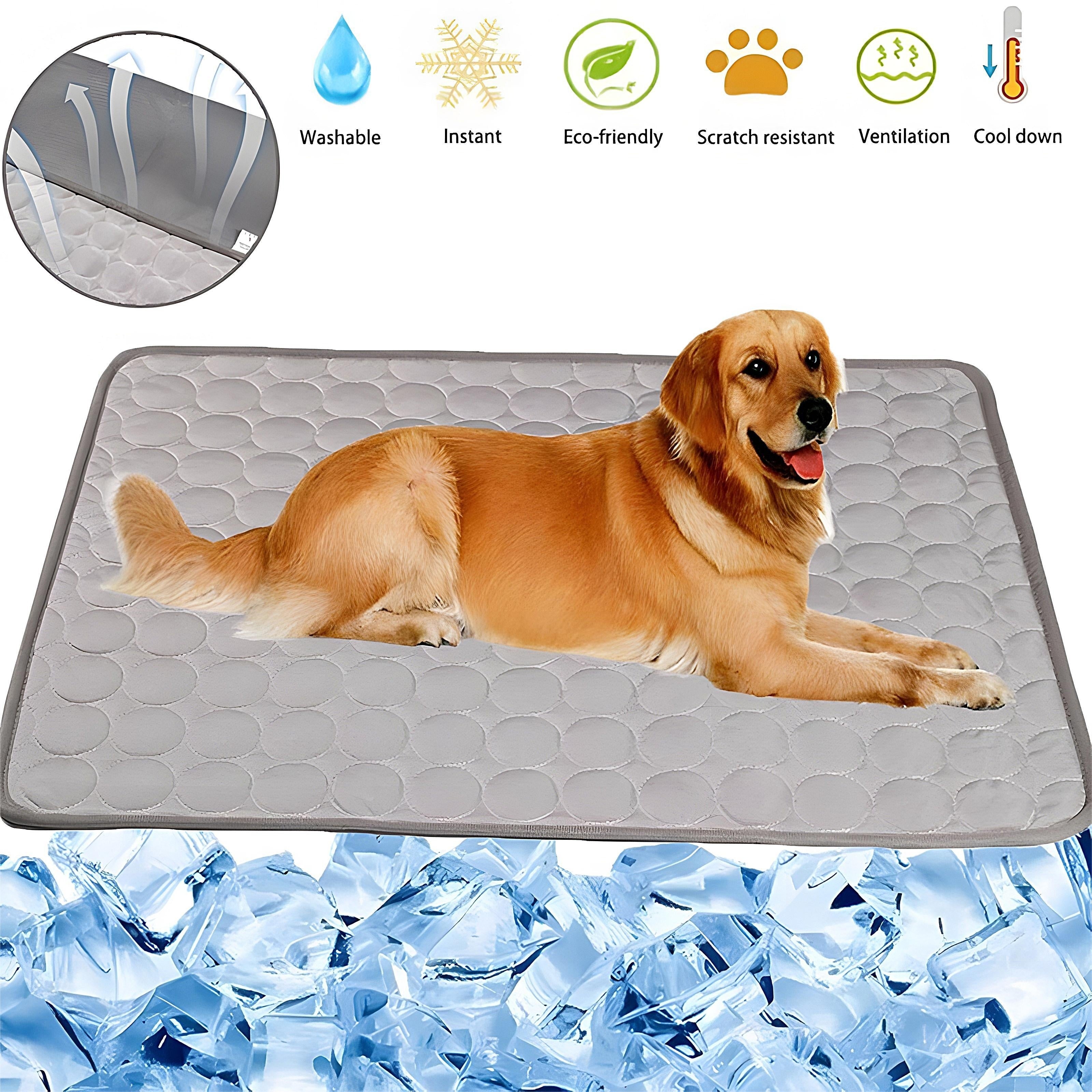 Dog Cooling Mat – Breathable Ice Silk Cooling Pad for Dogs