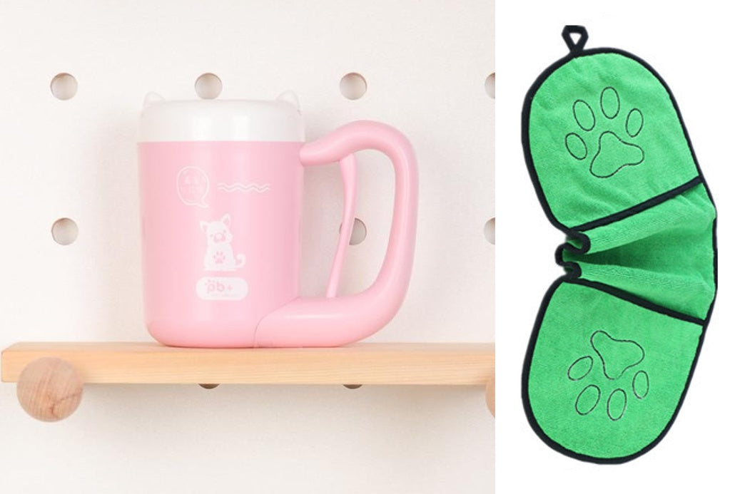 Pet Cat Dog Foot Cleaning Cup Silicone Paw Washer