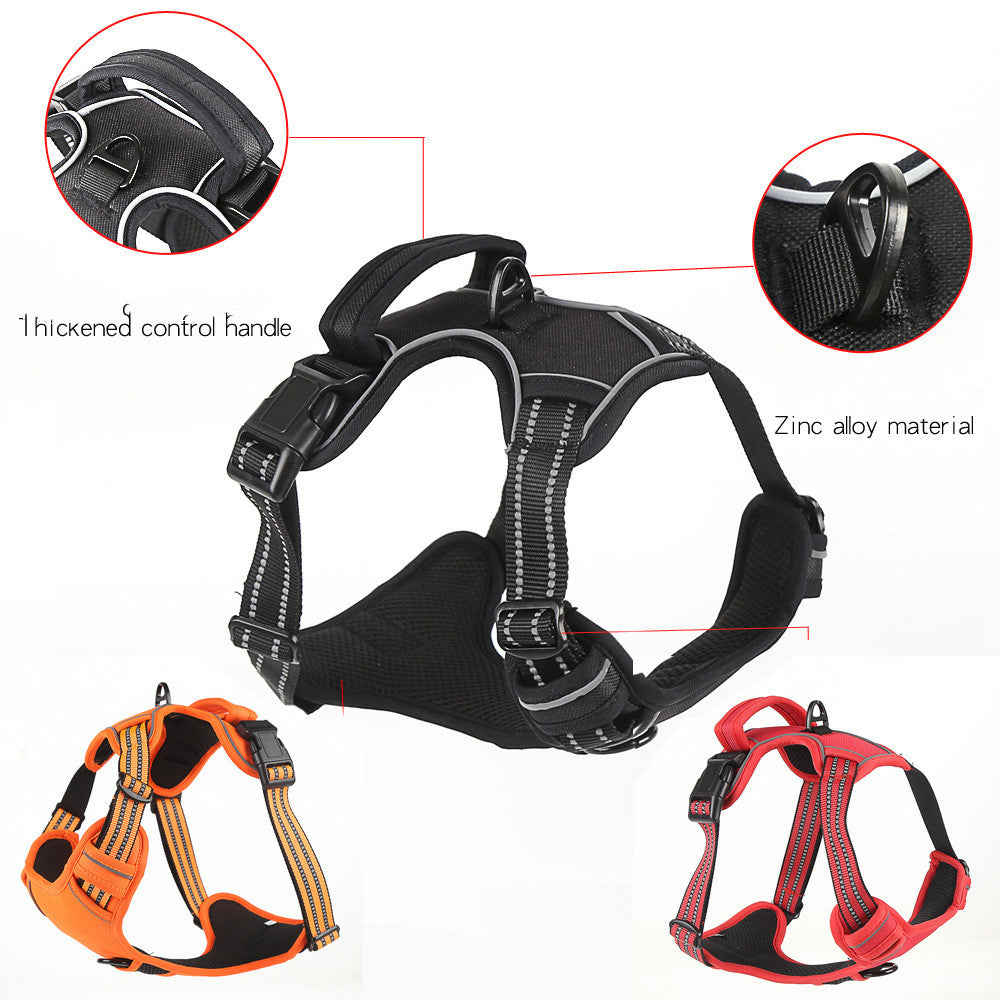 No-Pull Reflective Dog Harness – Breathable Comfort Vest