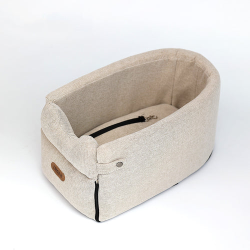 Dog Car Seat Bed – Portable Pet Travel Carrier for Small Dogs