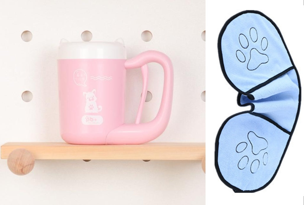 Pet Cat Dog Foot Cleaning Cup Silicone Paw Washer