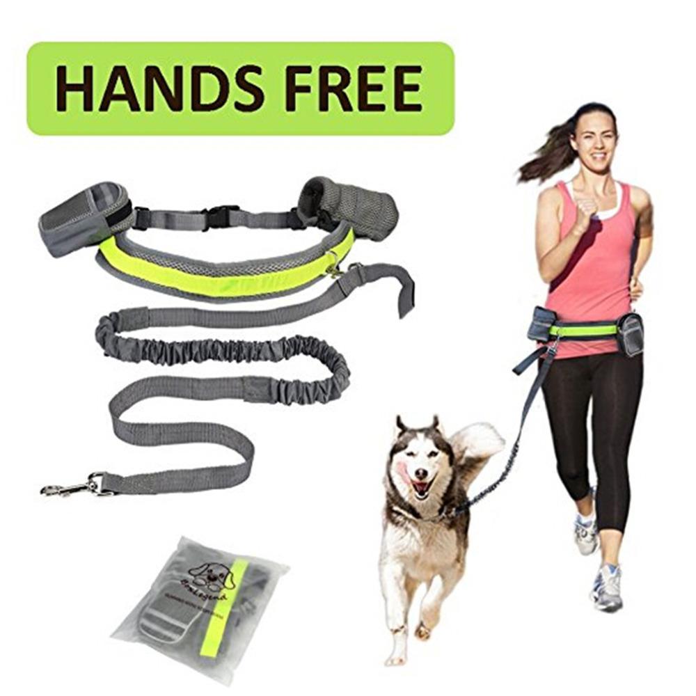 Hands Free Dog Running Leash Set – Adjustable Waist Belt Leash