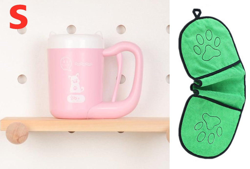 Pet Cat Dog Foot Cleaning Cup Silicone Paw Washer