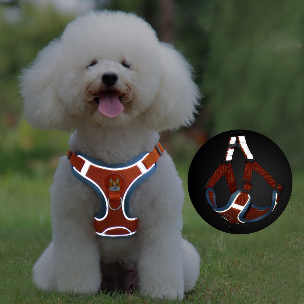 No Pull Dog Harness & Leash Set – Reflective Adjustable Harness
