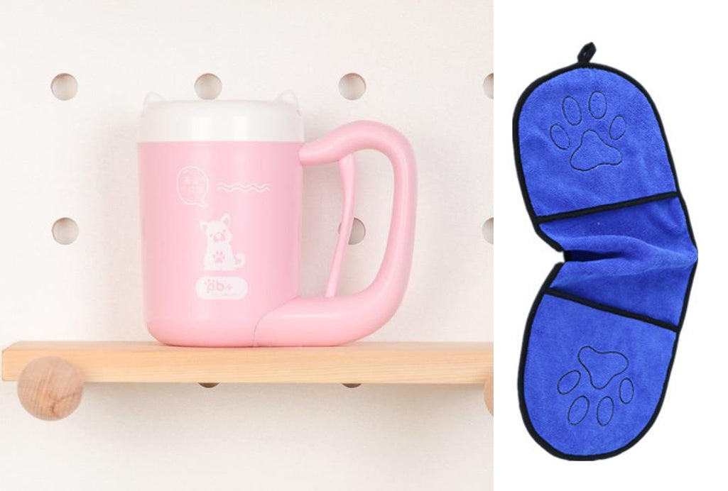 Pet Cat Dog Foot Cleaning Cup Silicone Paw Washer