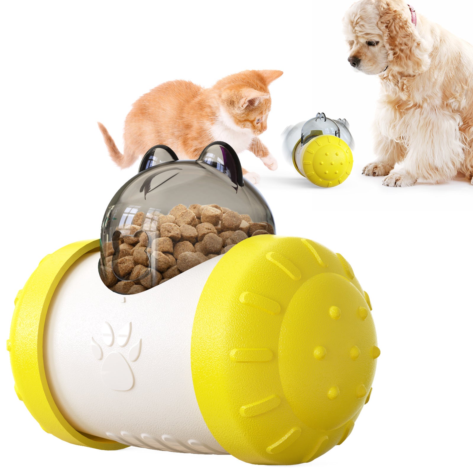 Interactive Dog Treat Dispensing Ball – Enrichment Puzzle Toy