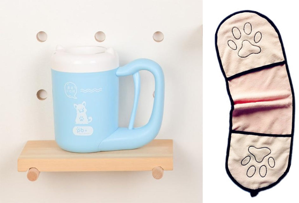 Pet Cat Dog Foot Cleaning Cup Silicone Paw Washer