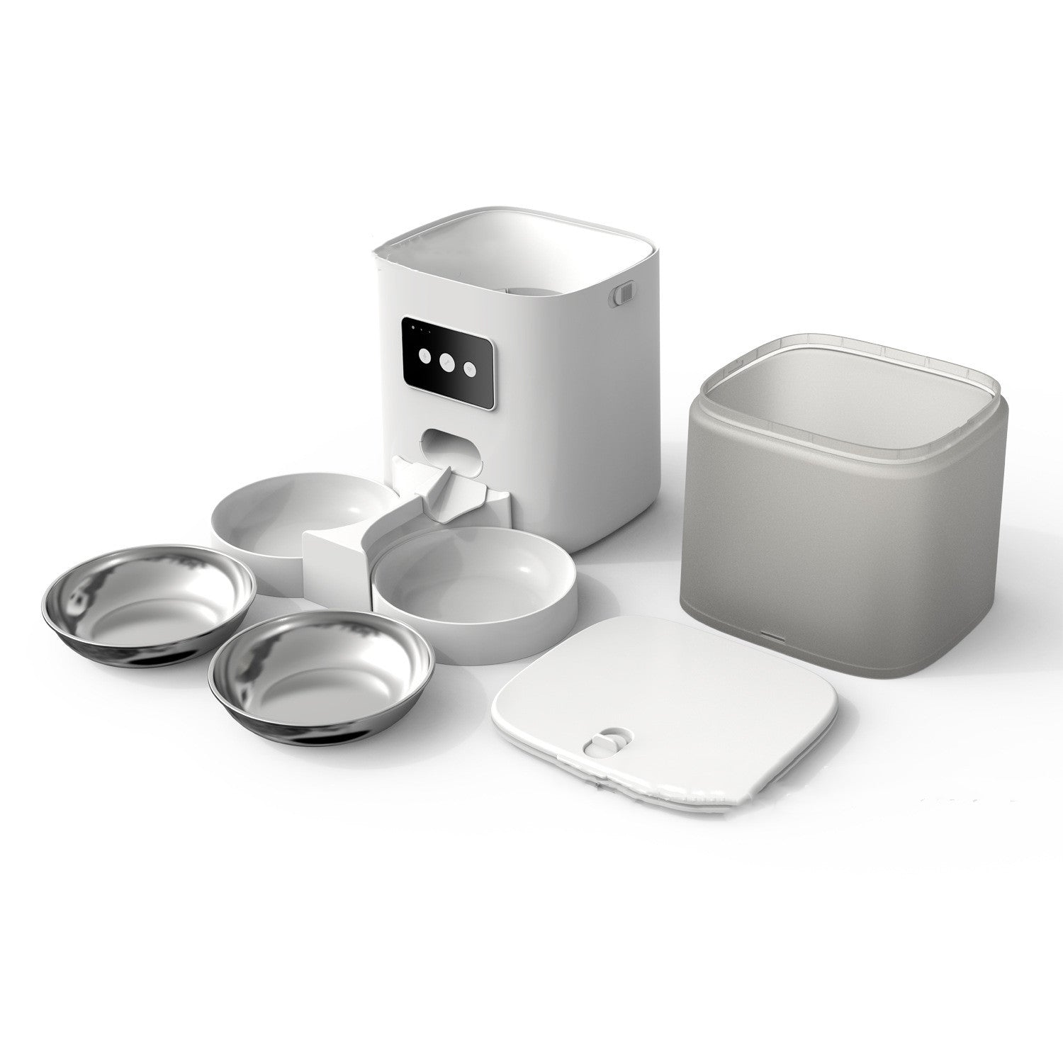 6L Smart WiFi Automatic Pet Feeder – Adjustable Dual Bowls for Cats & Dogs