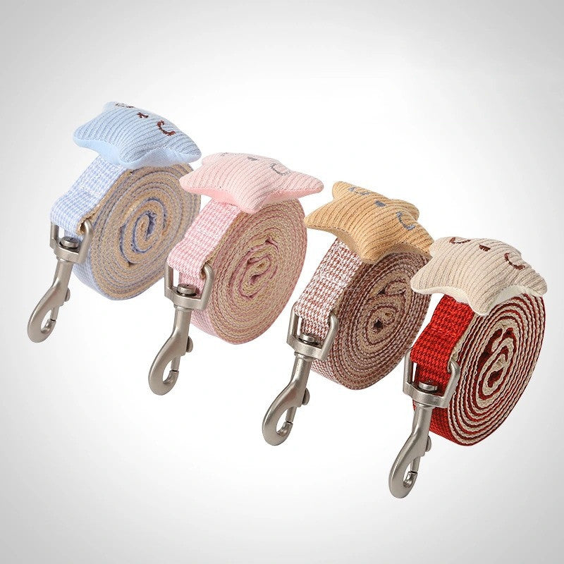 Houndstooth Dog Leash – Stylish Nylon Walking Leash