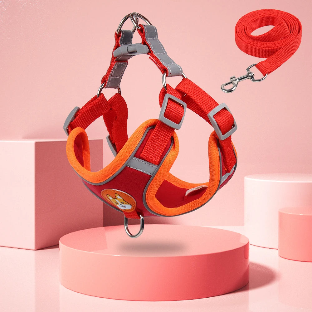 No Pull Dog Harness & Leash Set – Reflective Adjustable Harness