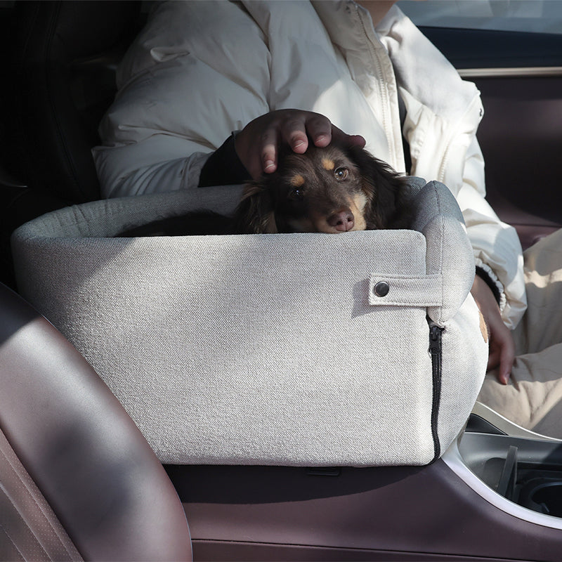Dog Car Seat Bed – Portable Pet Travel Carrier for Small Dogs