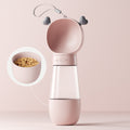Portable Dog Water Bottle with Food Container – Leak-Proof Travel Bottle