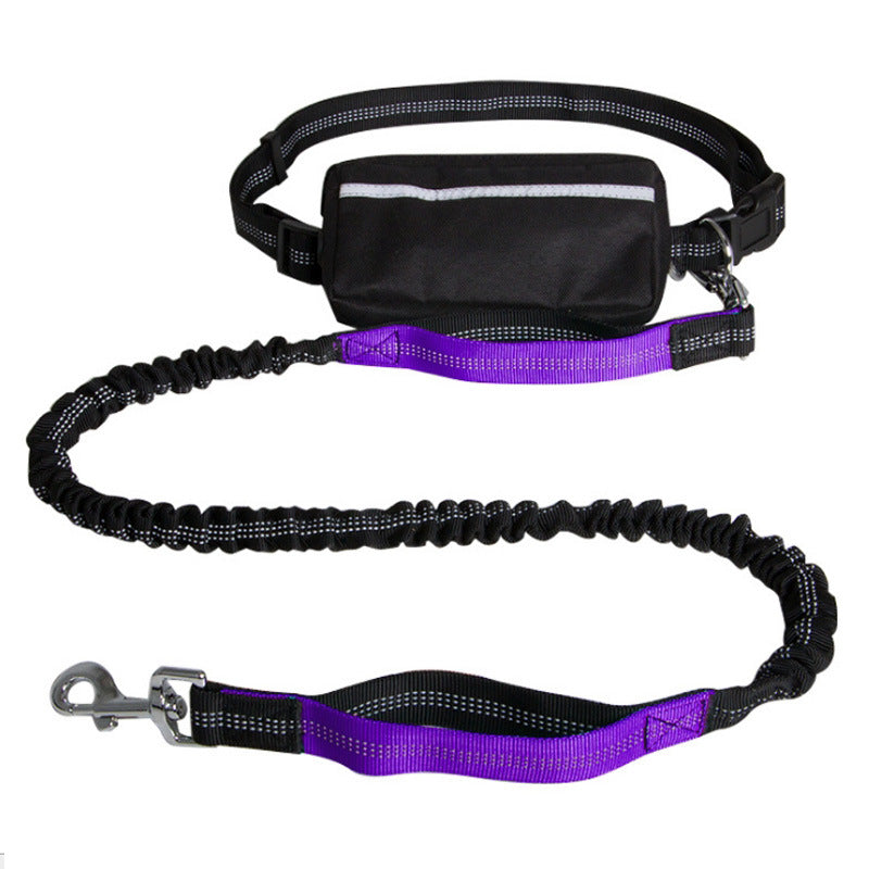 Hands-Free Reflective Dog Leash – Retractable Running Waist Leash