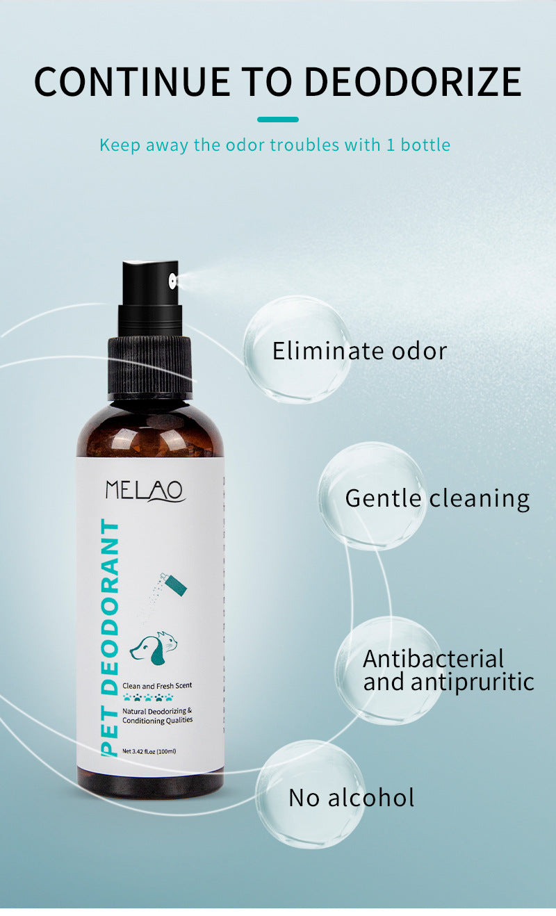 Pet Odor Eliminator Spray – Dog & Cat Urine Deodorizer (100ml)