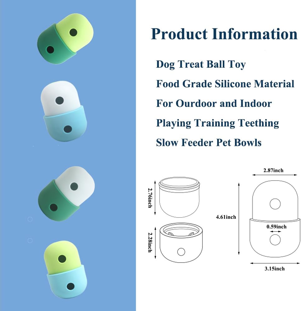 Interactive Dog Treat Dispensing Ball – Puzzle Slow Feeder Toy