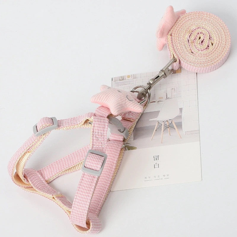 Houndstooth Dog Leash – Stylish Nylon Walking Leash