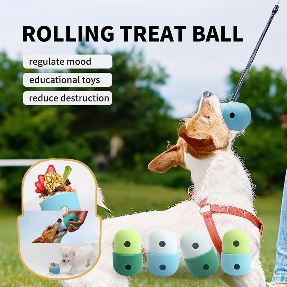 Interactive Dog Treat Dispensing Ball – Puzzle Slow Feeder Toy