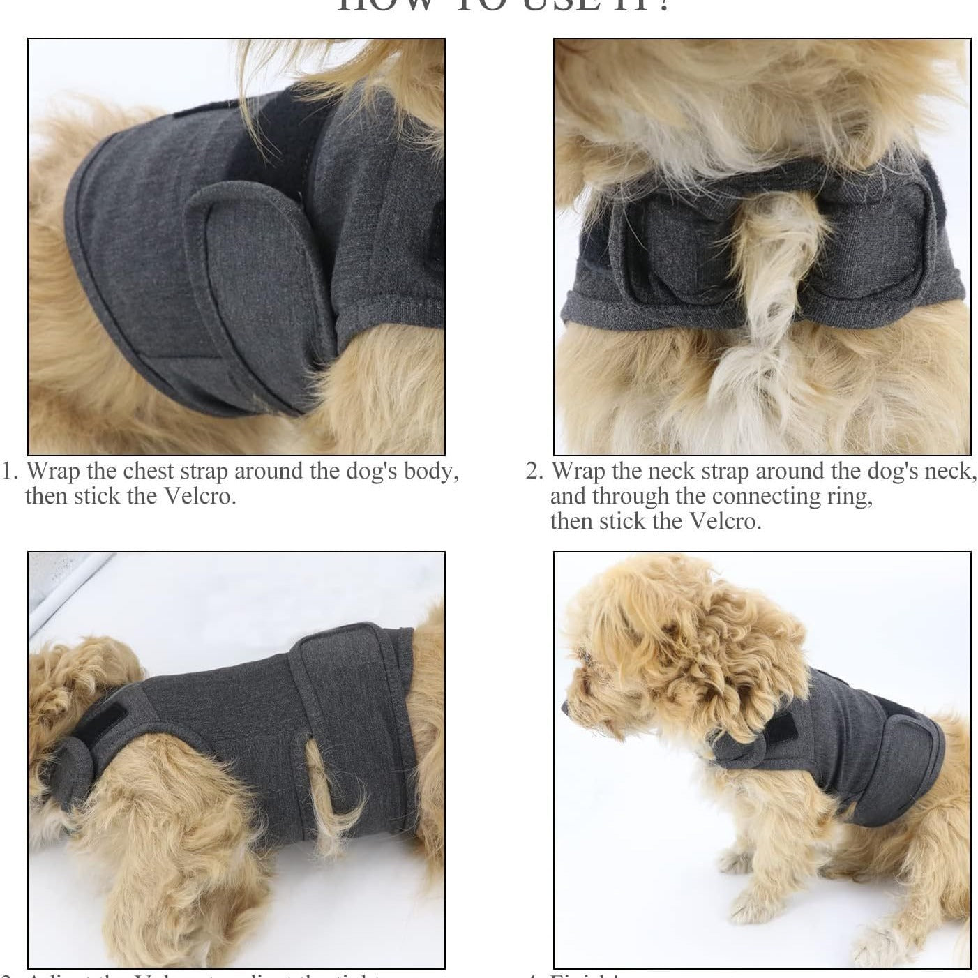 Dog Anxiety Jacket – Breathable Thunder Vest for Stress Relief