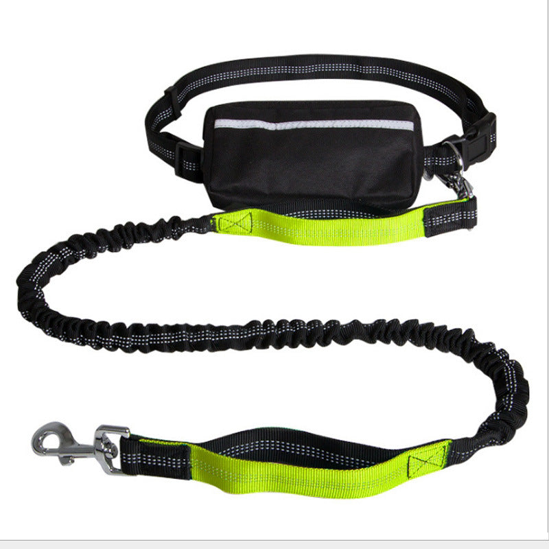 Hands-Free Reflective Dog Leash – Retractable Running Waist Leash